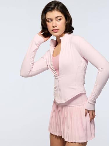 Image of CAVA Sculptor Jacket for Women | ADPT Nylon-Spandex, 4-Way Stretch, Moisture-Wicking, High Neck, Full Sleeves | Performance Activewear