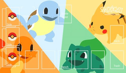Premium Playmat - Pikachu Squirtle Charmander Bulbasaur - Premium Collection