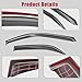 Window Visors Rain Guards for Car Windows with Fit for 2006-2012 Lexus IS250 IS350, Front and Rear Sun/Rain Guards, Smoke Window Deflectors