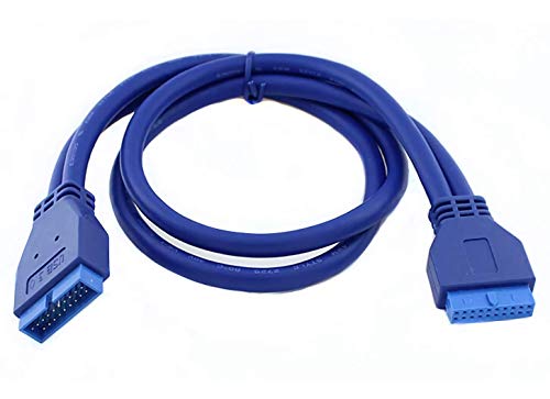 ISTARCOMPUTER Cable rallonge interne 19 Pin USB 3.0 mâle vers femelle carte mère