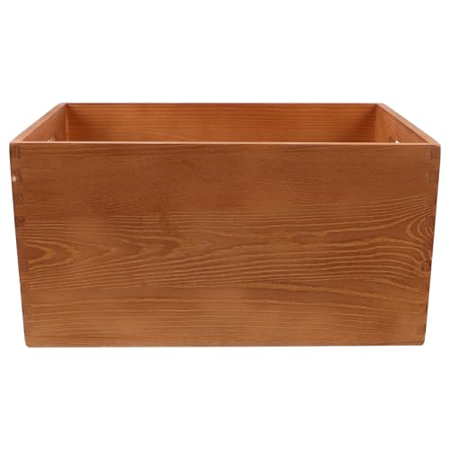 Boîte livre en bois vintage NUOBESTY - Rangement compact pour organiser votre salon