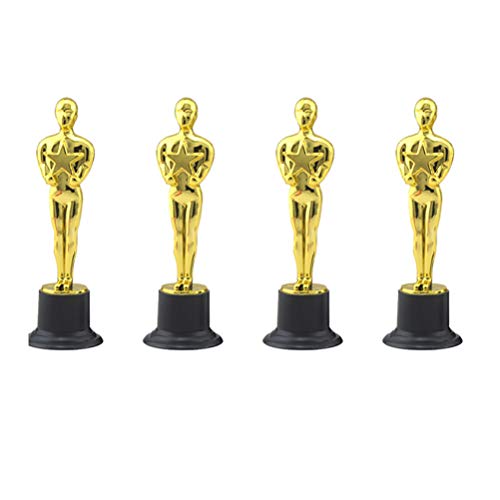 NUOBESTY Lot de 8 tasses Oscar Gold Award Trophée Mini Gold Award Trophée en plastique gagnant pour fête, célébration… - Image 6