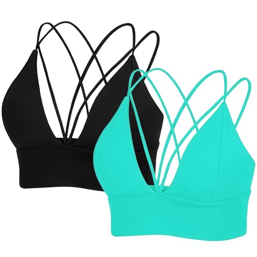 Image of MotoRun Bralettes for Women, Strappy Sports Bra Push up Bralette Sexy Bras Rave Top