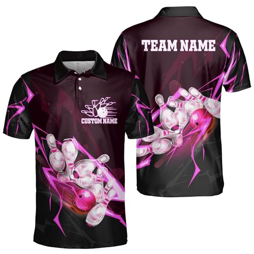GABITA Personalized Bowling Shirts for Men and Women, Bowling Shirts Unisex, Custom Bowling Jersey Gift for Bowler