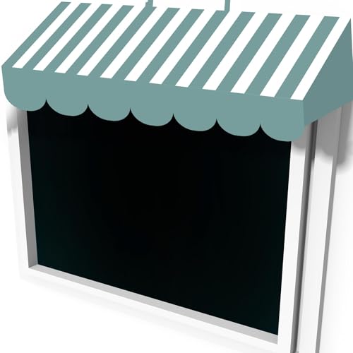 Image of Tallew 4 Pcs 3D Circus Awning Wall Decoration Farmers Market Party Decorations Carnival Awning for Halloween Carnival Theme Party Classroom Decorations(Calming Blue)