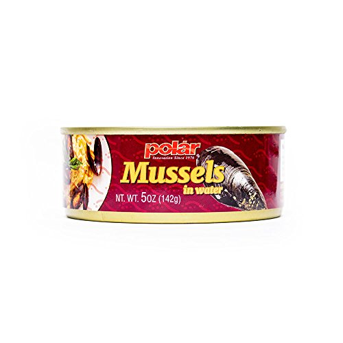 MW Polar Boiled mussels in Water, 5 Ounce (Pack of 24)