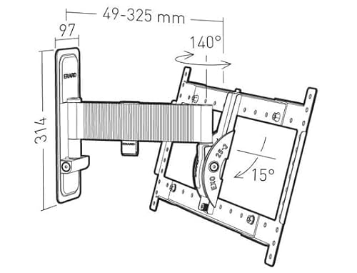 ERARD Support mural inclinable / orientable 048265 - vue 6