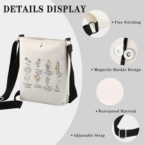 Doula Gift Intuitive Birth Worker Affirmations Gift Doula Appreciation Gift I Am A Doula Crossbody Bag3