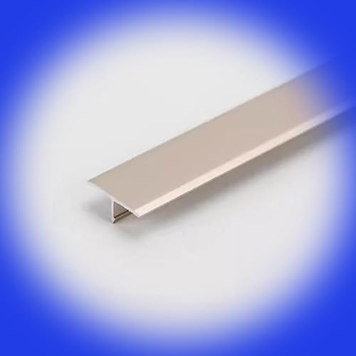 Miniatura 9 de NILZA Tira de umbral de aluminio de 36 pulgadas, tira de transición de suelo de moldura en T, tiras de cubierta de transición de 45 pulgadas, tira