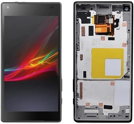 SHOWGOOD for Sony Xperia Z5 Compact 2015 LCD Touch Screen with Frame for SO-02H E5823 E5803 LCD Screen Digitizer (White NO Frame)