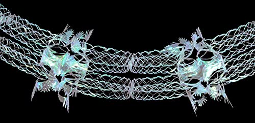 Christmas Concepts® 9ft x 1ft Large Square Foil Garland Festive Hanging Decoration - Christmas Trimming (Iridescent) - Image 3