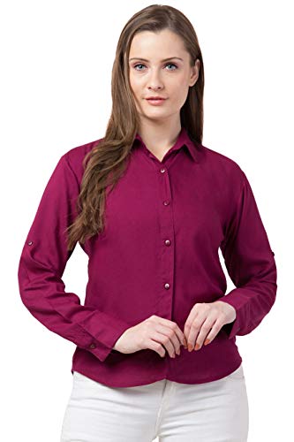 Image of FUNDAY FASHION Women's Rayon Blend Regular Fit Long Sleeve All Purpose Shirt