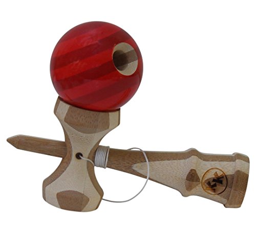 Kotaro Pro Bamboo Kendama Toy With Extra String (Red) #TOP5