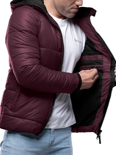Image of URBAN BUCK Packable Puffer Jacket for Men Lightweight Winter Windproof & Water Repellent Hiking Jackets