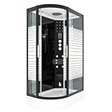 AcquaVapore Dampfdusche Sauna Dusche Duschkabine D30-73M3L-EC 120x80 cm MIT 2K Scheiben Versiegelung
