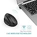 Left-Handed Mouse, Jelly Comb Wireless 2.4GHz Left Hand Ergonomic Vertical Mouse with USB Receiver, Sensitive and Quiet Click MV09E