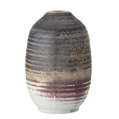 Bloomingville Vase, naturfarben lila braun grün, Keramik
