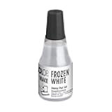 COLOP Make Series Refill Ink for Make Ink Pads, Vibrant Non-Toxic Premium Ink, Water-Based, Acid-Free, Perfect for Scrapbooking and Card Making (Frozen White, .9oz)