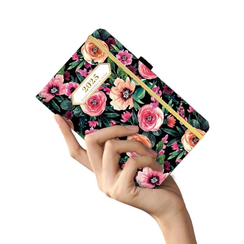 Ymumuda 2025 Pocket Planner, Weekly Monthly Planner 2025, JAN.2025to DEC.2025, 6.4×4", Mini Size for Purse, Easy to Carry, Professional Tight Binding, Small Academic Planner for Women/Girls - Thumbnail 7