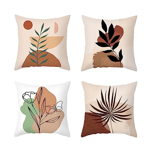 TIANLIN Funda Cojin 45x45, 4 Piezas de Estilo Moderno Fundas Coji...