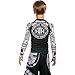 Hardcore Training Kids Rash Guard Compression Base Layer Tights No Gi BJJ Fitness Workout Running Boxing 12 Years Black White