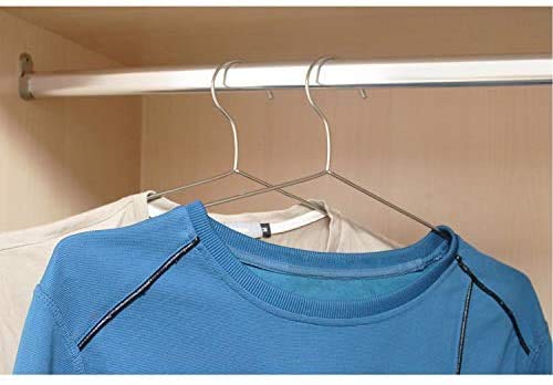 Image of JAGMOOLYA Products Strong Metal Wire Hangers Clothes Hangers, Coat Hanger, Aluminum Hanger, Suit Hanger, Dress Hanger (Pack of) (20)