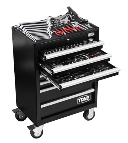�g�l(TONE) �c�[���L���r�l�b�g�Z�b�g TCXT912BK �����p9.5, 12.7mm(3/8", 1/2"), & �r�b�g��ʕ�6.35mm �u���b�N ���e160�_