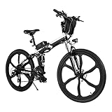 🚲 【STABILER 250W BÜRSTENMOTOR】- Ebike klapprad ist ausgestattet mit einem leistungsstarken 250-W-Motor können Sie problemlos mit 25 km / h fahren. Herausnehmbarer 8AH Lithium-Ionen-Akku. Das Aufladen dauert nur 4-6 Stunden. und Sie können den Akku im Rahmen oder alleine aufladen, wenn Sie ihn herausnehmen. Das aktualisierte intelligente Servounterstützungssystem hilft dem Motor, effizienter zu sein und Energie zu sparen, und verlängert effektiv die Lebensdauer des Motors und der Batterie