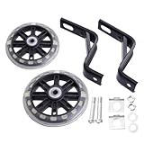 ZQTUMM バランス補助輪 サイクル 補助輪付き自転車 大きな車輪 大人用自転車補助輪 消音補助輪 補助輪を持つ たち 用自転車用補助輪 ピットバイク補助輪 バスケット Black