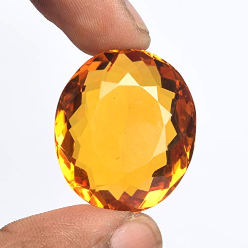 GEMHUB Yellow Citrine Oval Cut Loose Gemstone2