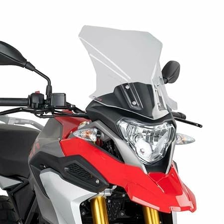 Image of Premium Polycarbonate Touring Windshield for GS 310, Clear Motorcycle Windscreen, High-Visibility Front Wind Deflector Shield for Adventure Bikes
