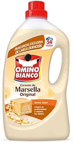 Detergente lavadora líquido Omino Bianco jabón de Marsella 54 lavados