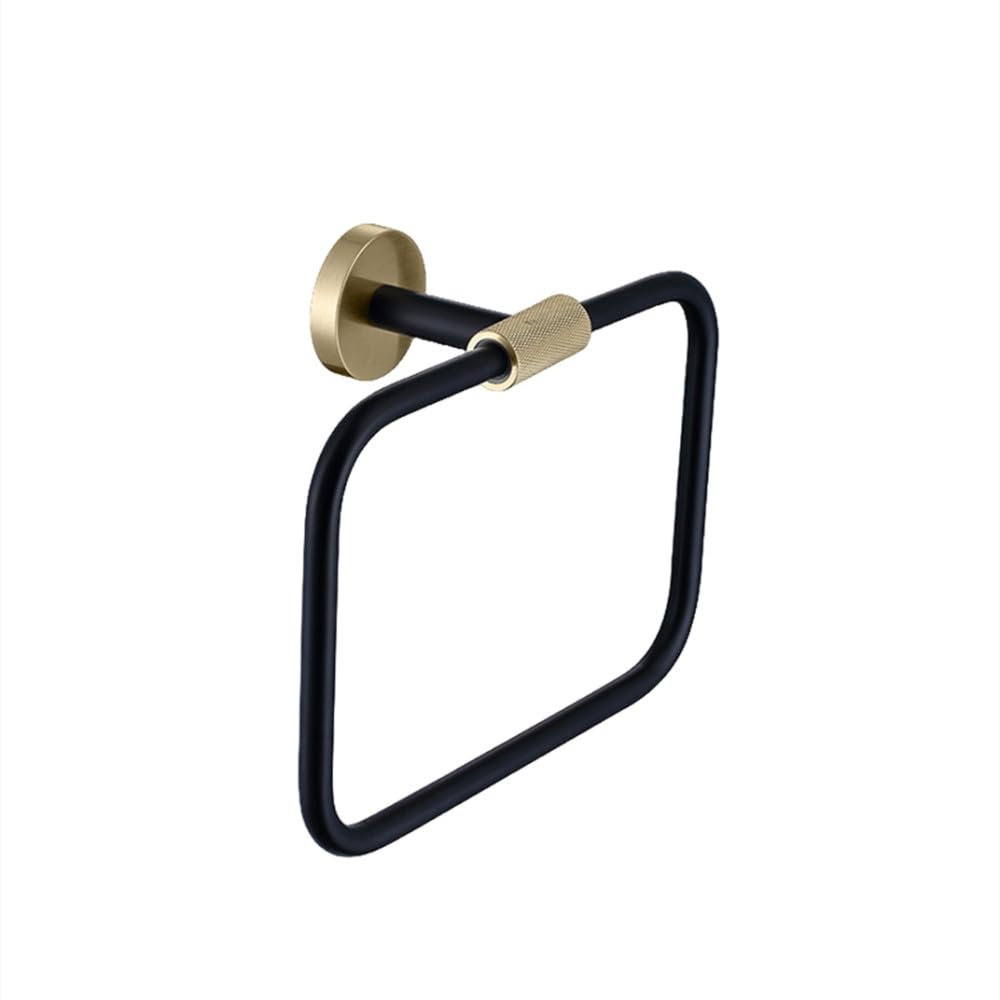 Anneau de serviette en or brossé BGB Square Ring pour cuisine et salle de bain