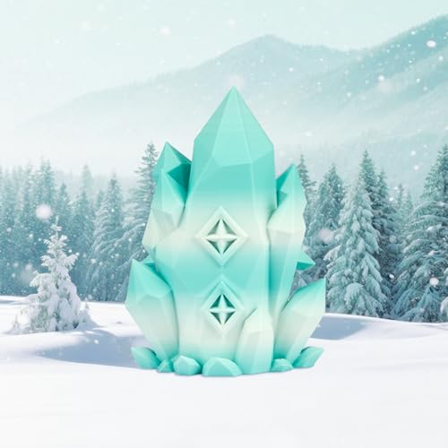 Image of ERYONE Matte Gradient Rainbow 3D Printer PLA Filament 1.75 + /- 0.03mm, HS Matte Multicolor High Speed Filament PLA 1KG(2.2LBS) Spool, Snowfield(MintGreen White)