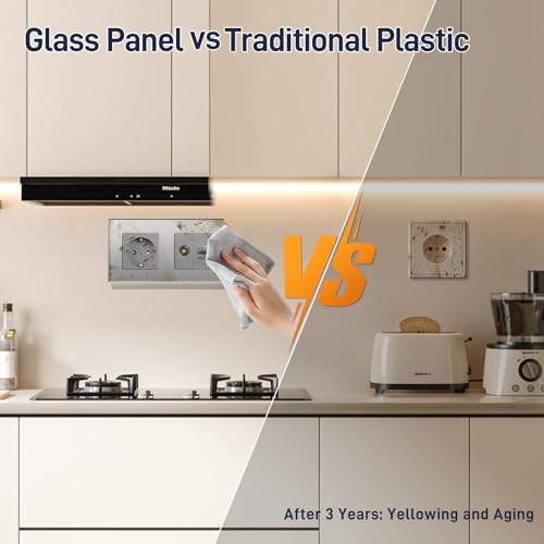 BSEED Schuko Steckdose mit 1/2 TV-Antenne Koaxial- und RJ55-Cat5e-Ethernet KristallGlas Platte Steckdose Glas Unterputz Steckdose 16A Steckdose Verl&auml;ngerungssteckdosen Wandsteckdose Grau 157mm