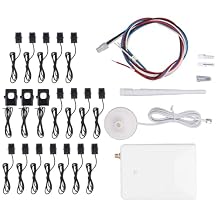 Smart Home Energy Meter WiFi 3 Phase 4 Wire Bidirectional Measuring Photovoltaic Power Consumption Meter with 16x50A 3x300A Sensors 90V277V for Residential Solar Energy Monitoring