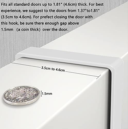 Gancio sopra la porta, appendiabiti per cappotto