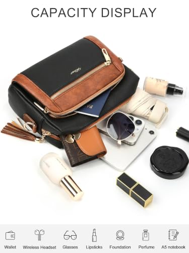 Image of Vegan Leather Crossbody Bags for Women Anti theft Purses and Handbag