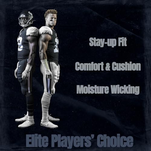 Scrunch Football Socks, Extra Padded Breathable, Ankle & Arch Support, Premium Cotton Blend Socks for Men Youth Boys2