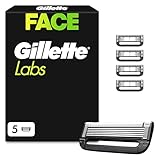 Gillette Labs Rasierklingen für Männer, 5 Original Ersatzklingen, Klingen für Herren Kompatibel mit allen GilletteLabs Rasierern (inkl.Heated Razor)