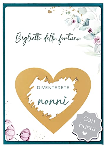 Joli Coon - Diventerete nonni - Annuncio gravidanza ai nonni - Gratta e vinci nonni con busta