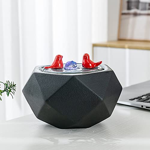 Andady Ceramic Tabletop Fountain For Indoor And Home Table Desk Office Decoration cover