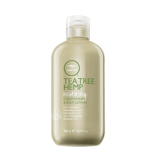 Tea Tree Hemp Restoring Conditioner & Body Lotion, 2-in-1 Hydration, For All Hair Types