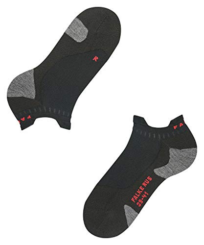 Falke Men's Ru5 Race Invisible Running Socks, Breathable Quick Dry, No Show, Ultralight Cushion, Athletic Sock, Black (Black-Mix 3010), 6.5-8.5, 1 Pair #TOP1