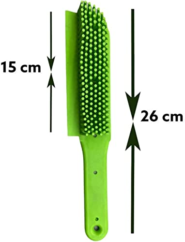 PEBBLE HUG 1 x Pet Hair Brush Rubber Multi Purpose Cleaning Brush with Scratch Free Rubber Bristles - Image 2