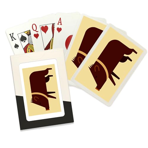 Lantern Press Javelina Geometric Baraja de 52 Cartas Póker