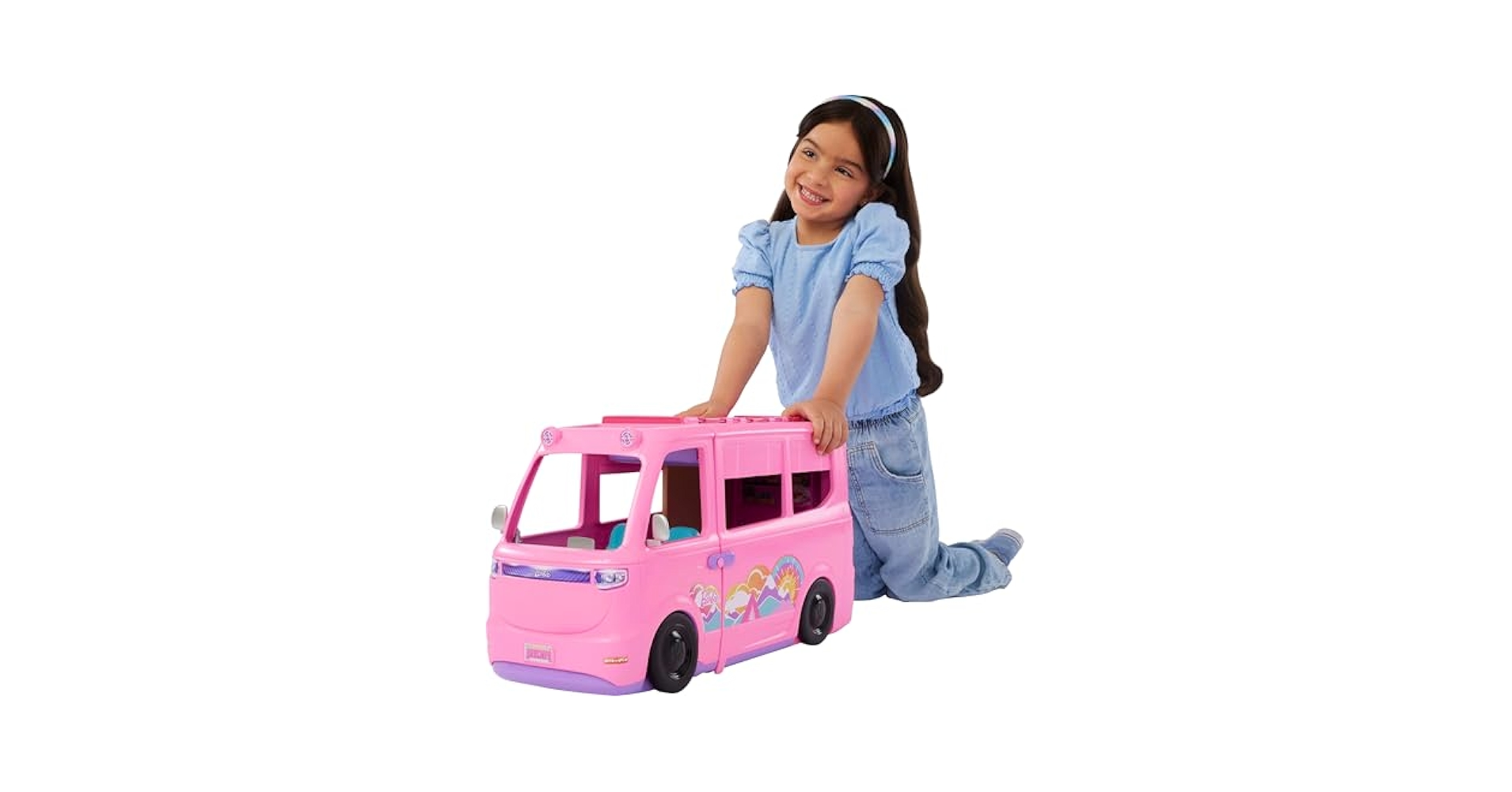 Amazon.com: Barbie Dream Camper Playset with Roof Tent