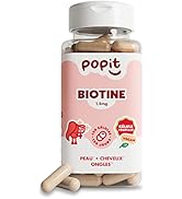 POP IT Biotine Cheveux Pousse Rapide 1500mcg/J - 120 Gélules, Cure Cheveux de 4 Mois - Pousse Che...