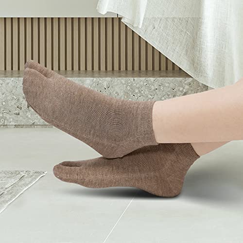 Artfasion Women Flip Flop Socks - Tabi Ankle Sock Colorful Two Toe Finger Running Socks for Womens Girls