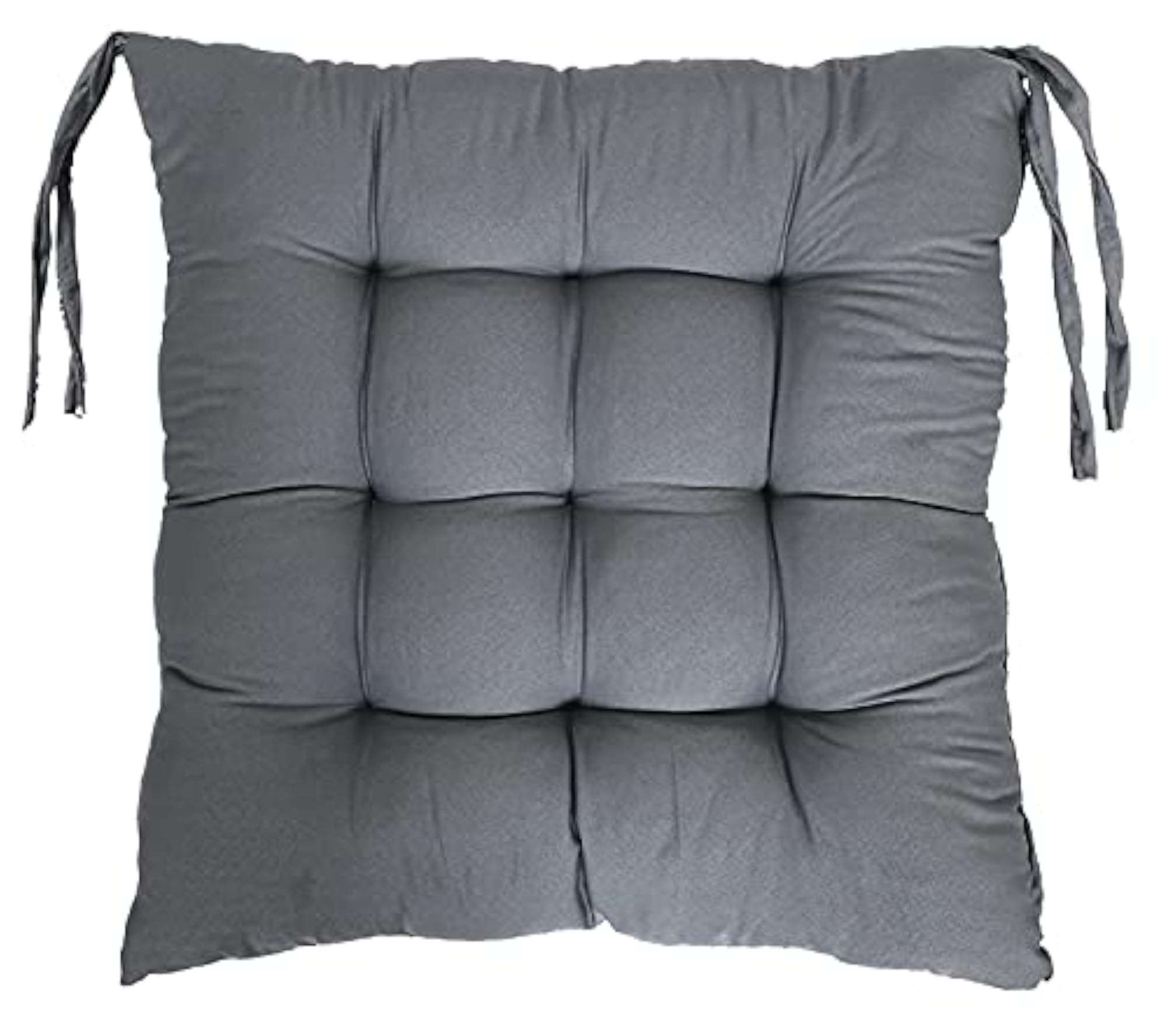 Microfiber Square Chair Pad Cushion, 6 Pack